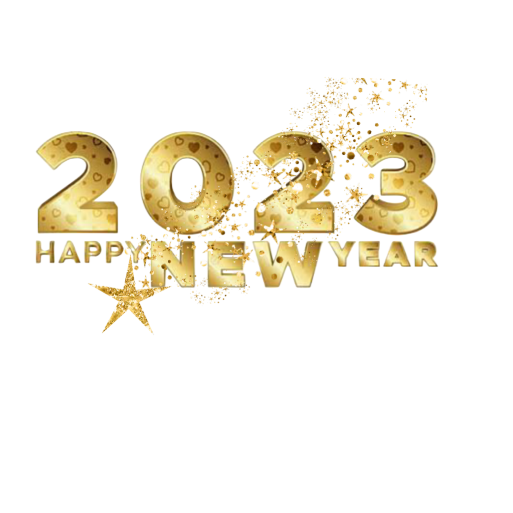 Happy new year golden text PNG image | Pngmark