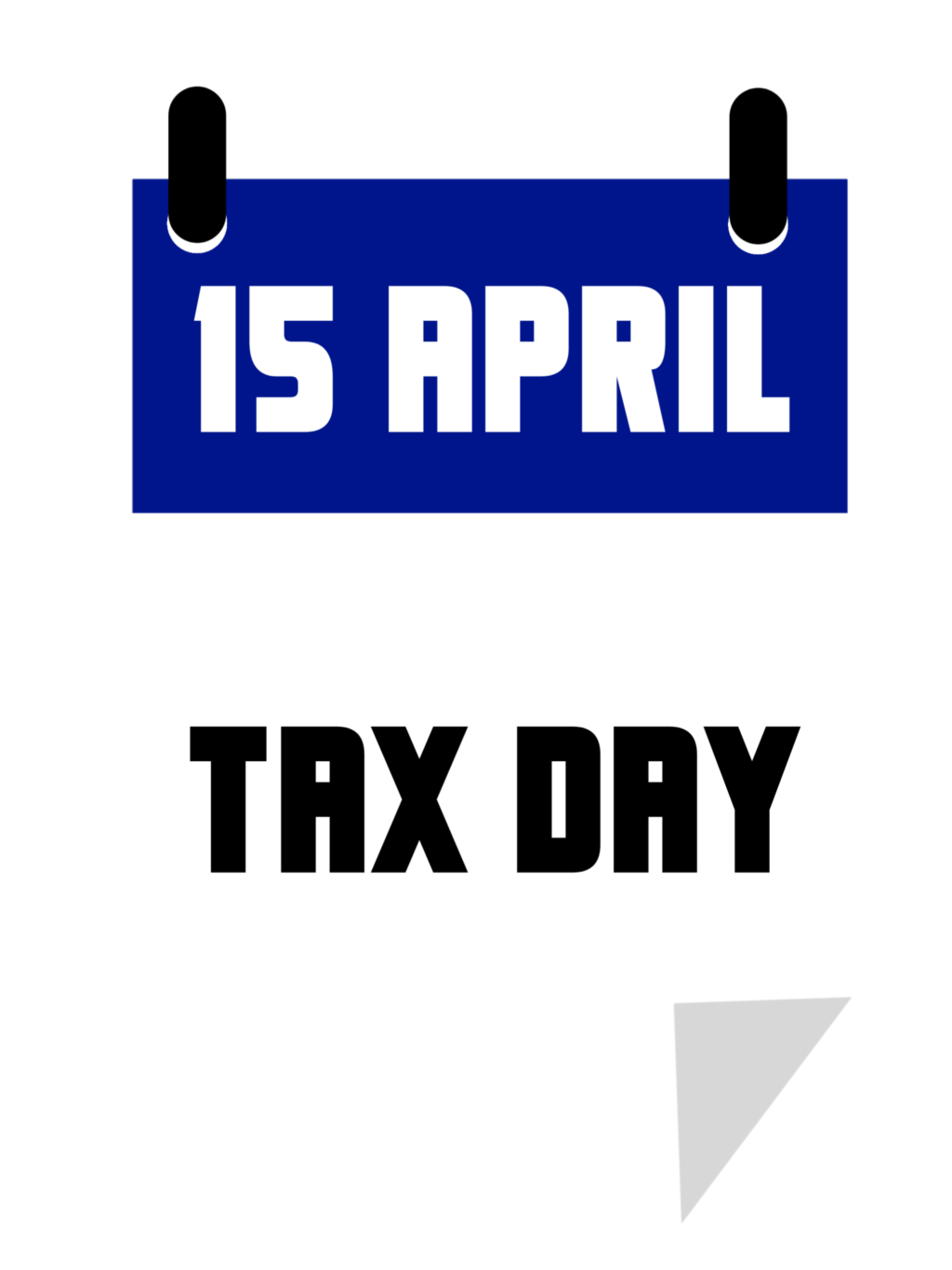 15 April tax day calendar PNG transparent photo PNG Mark free HQ png
