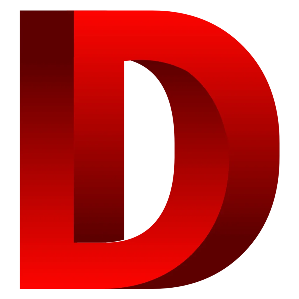 3D alphabet D PNG image | Pngmark