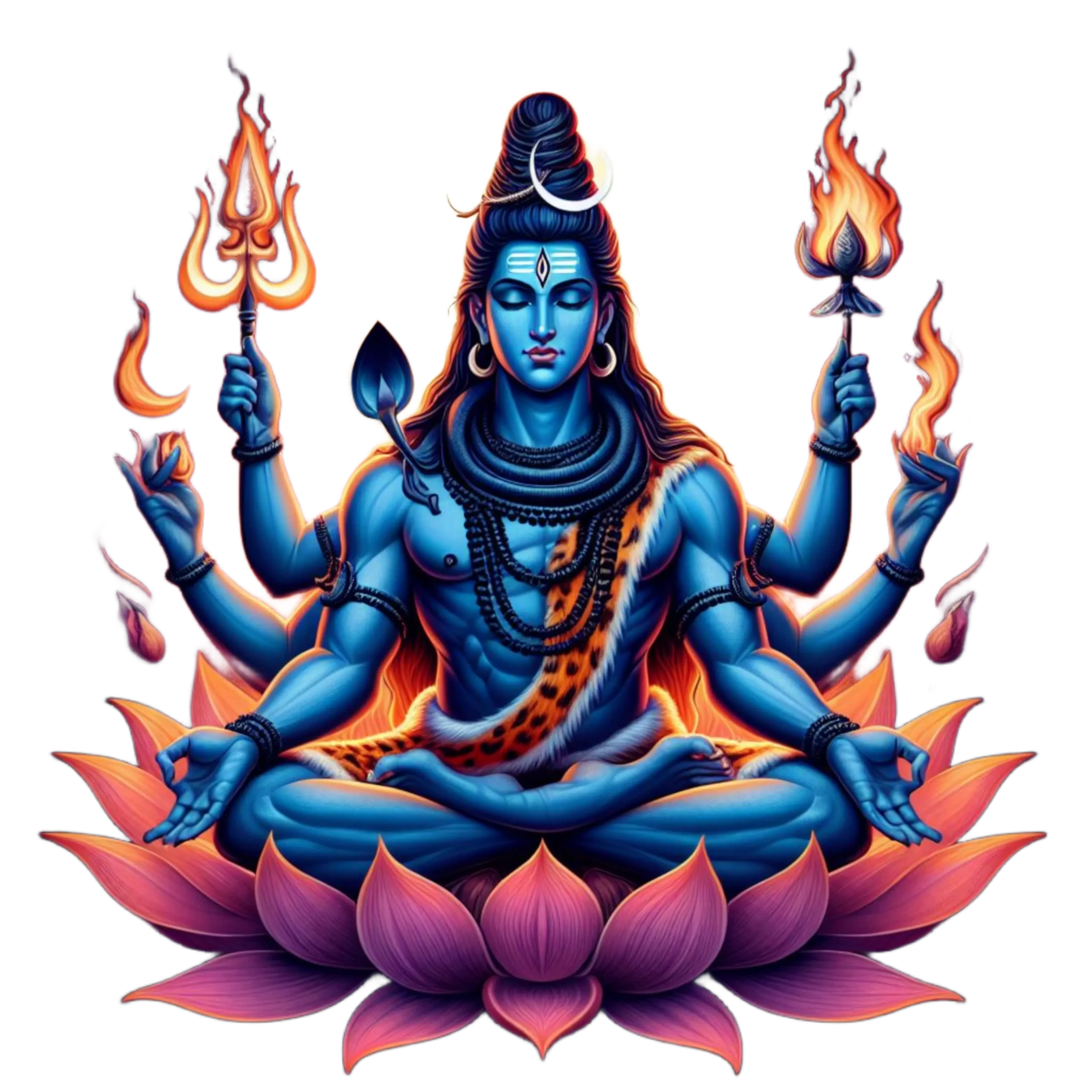 Lord Shiva Black - Lord Shiva Logo Png, Transparent Png - kindpng